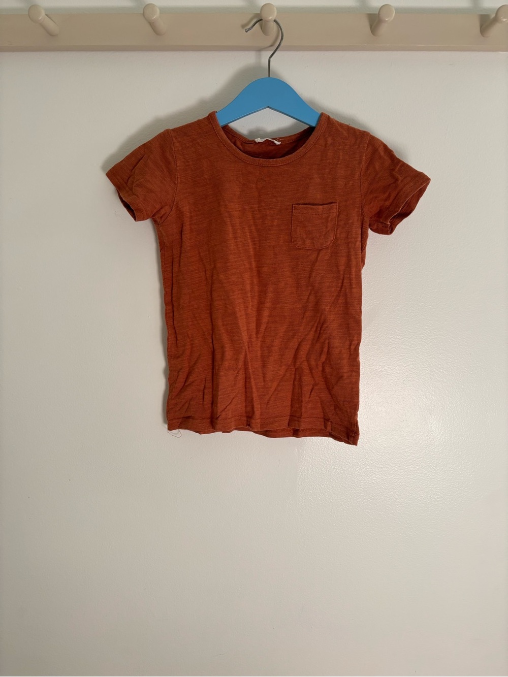 Jamie Kay Kids Short Sleeve Pocket Tee - Rust Orange